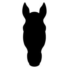 Horse head animal silhouette. Vector image