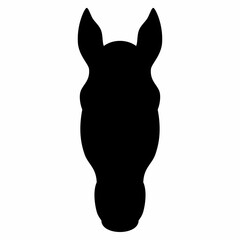 Horse head animal silhouette image