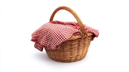 Red and White Picnic Basket