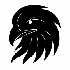 Eagle head animal silhouette image