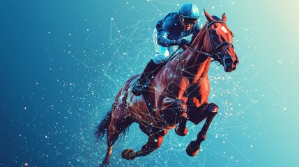 Fototapeta premium Dynamic Horse Racing Imagery
