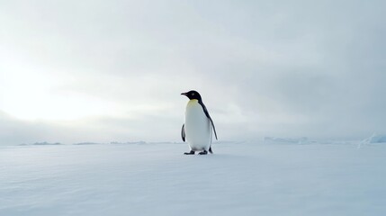 Emperor Penguin on the Antarctic Ice