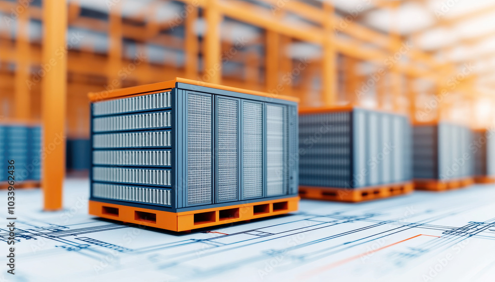 Poster exploring the future of data storage innovative server solutions in modern warehousing environments