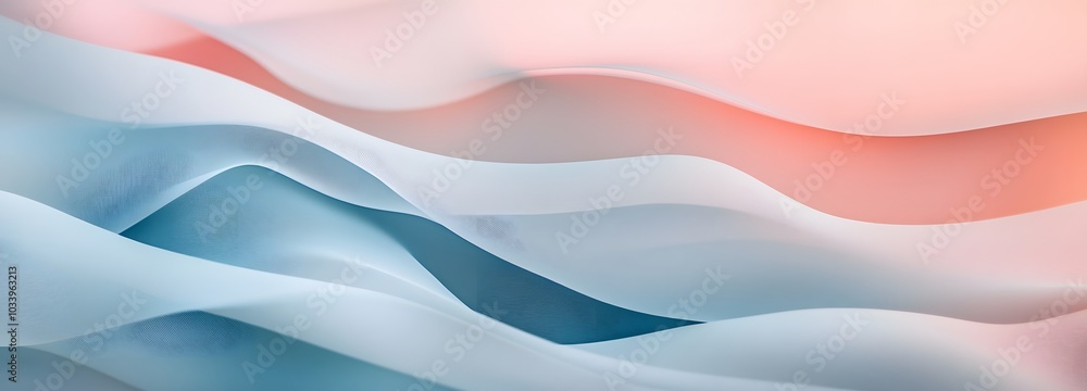 Poster 75. a gentle wave pattern in soft colors, creating a soothing backdrop