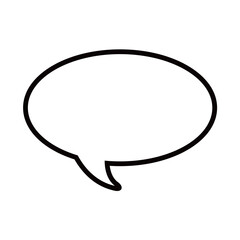 Speech bubble icon. Vector image