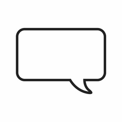 Speech bubble icon. Flat image