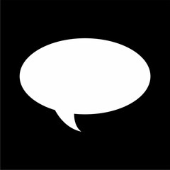 Speech bubble icon. Flat image