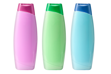 Plastic bottle shampoo isolated