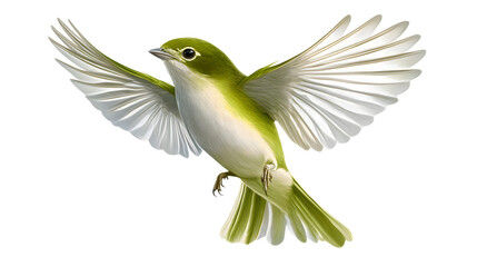 Obraz premium Green Backed Bird on Transparent Background PNG, Pattern Background, Wallpaper, Cover and Screen of Smartphone, PC, Laptop, Transparent PNG