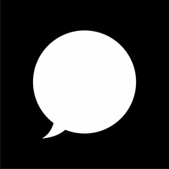 Speech bubble icon. Flat image