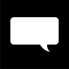 Speech bubble icon. Flat image