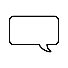 Speech bubble icon. Vector image