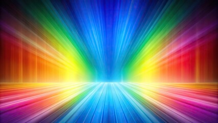 Obraz premium Abstract rainbow colored paper background with low angle perspective