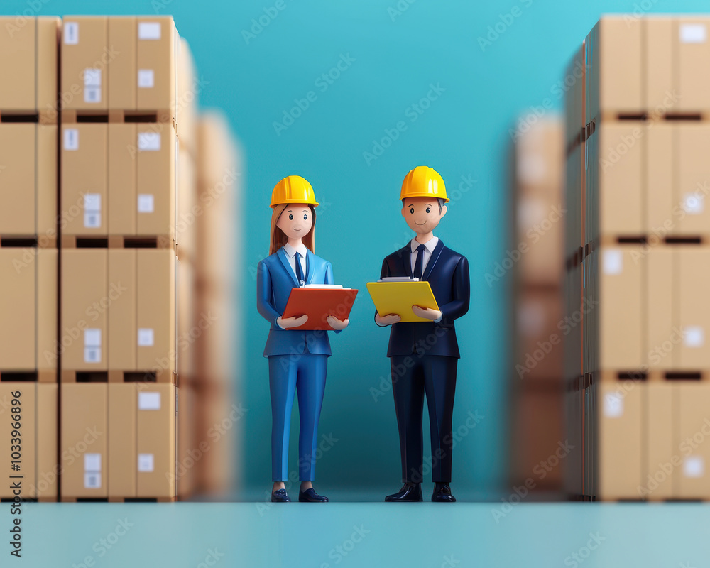Aufkleber modern warehouse management exploring the role of team collaboration in supply chain efficiency with