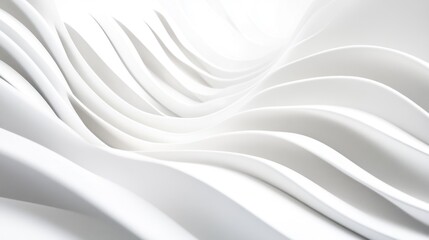 Obraz premium Abstract White Waves