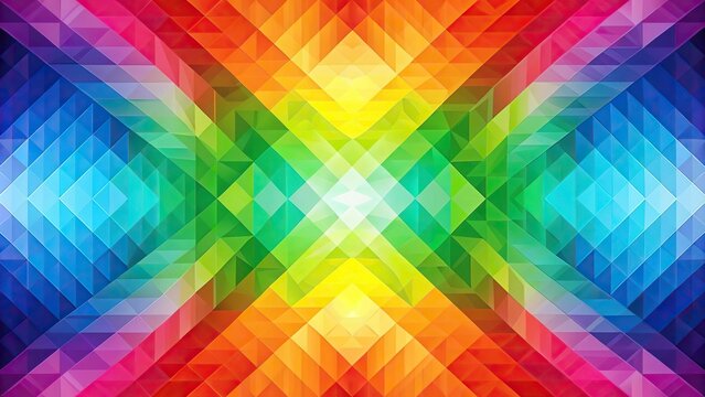 Abstract rainbow geometric background associated with LGBT community