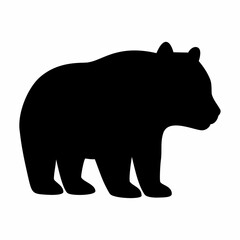 Panda icon animal silhouette image