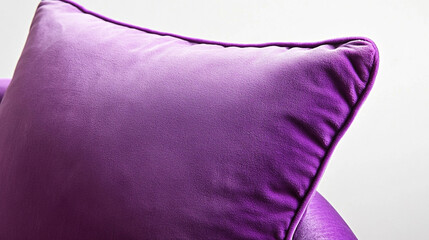 Purple Velvet Pillow with Ombre Gradient Texture   Home Decor  Soft Furnishings