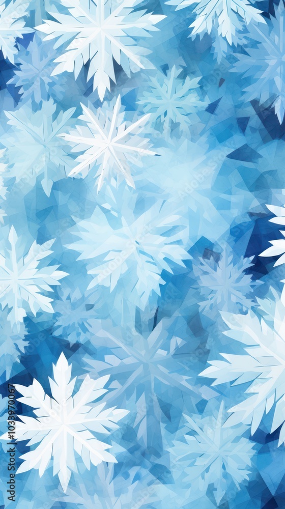 Poster snowflake pattern seamless abstract ice backgrounds.