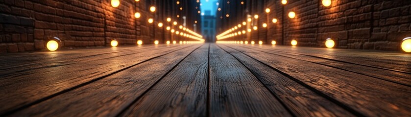 Festive Lights Illuminate Night Street, Creating a Magical Glow Christmas, Holiday Decor, Urban Landscape, Warm Lights, Cityscape, Festive Lights, Night Photography