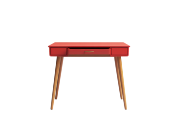 Elegant Writing Desk Isolated on transparent Background Perfect for Interior Design, Home Office, or Furniture Ads