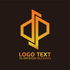 DP  lettering logo is simple, easy to understand and authoritative