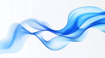 Abstract Blue Wave Background