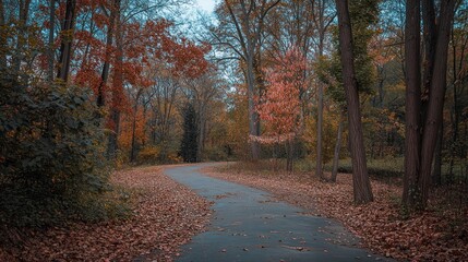 Obraz premium Autumnal Forest Path