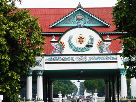 Keraton palace in Yogyakarta, Central Java, Indonesia     