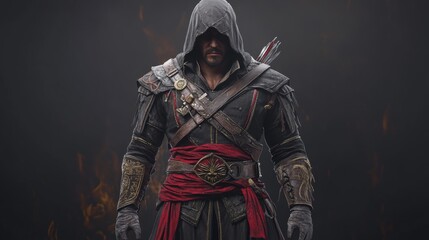 Fototapeta premium Medieval Warrior Archer