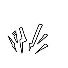 Cartoon Doodle Bomb Explosion 