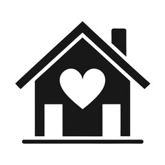 home icon with heart
