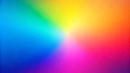 An abstract blurred gradient mesh background in bright rainbow colors, perfect for a colorful and modern banner template.