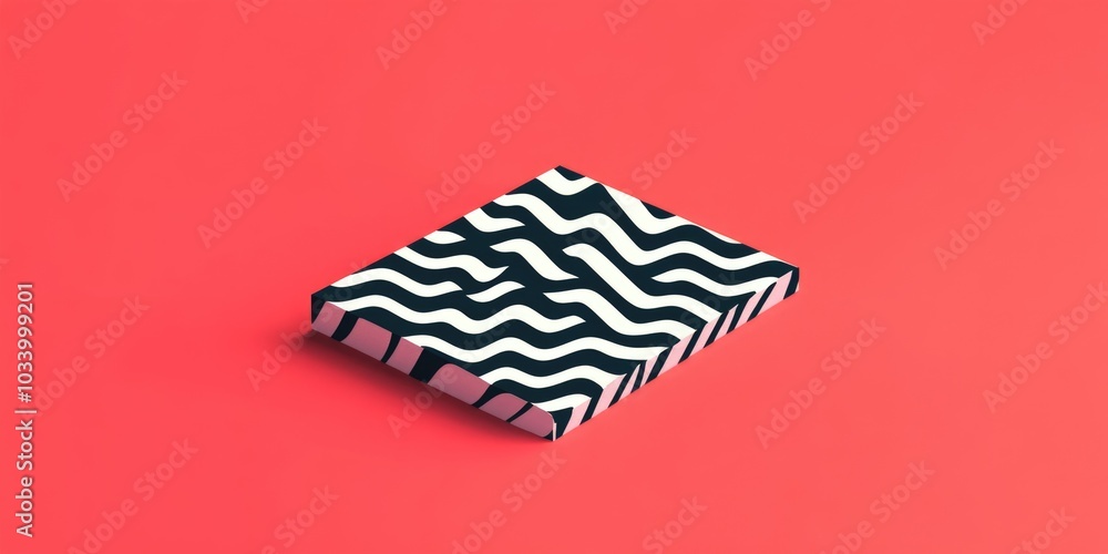 Poster A simple box with a bold red background, perfect for use in design or art projects