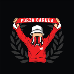 Ultras garuda mascot vector