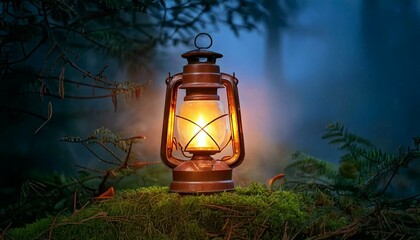 lantern in the night