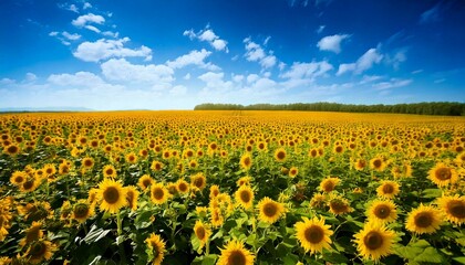 Fototapeta premium field of sunflowers