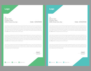  corporate company agency letterhead template design
