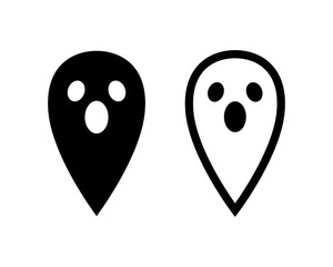 Vector ghost icon.