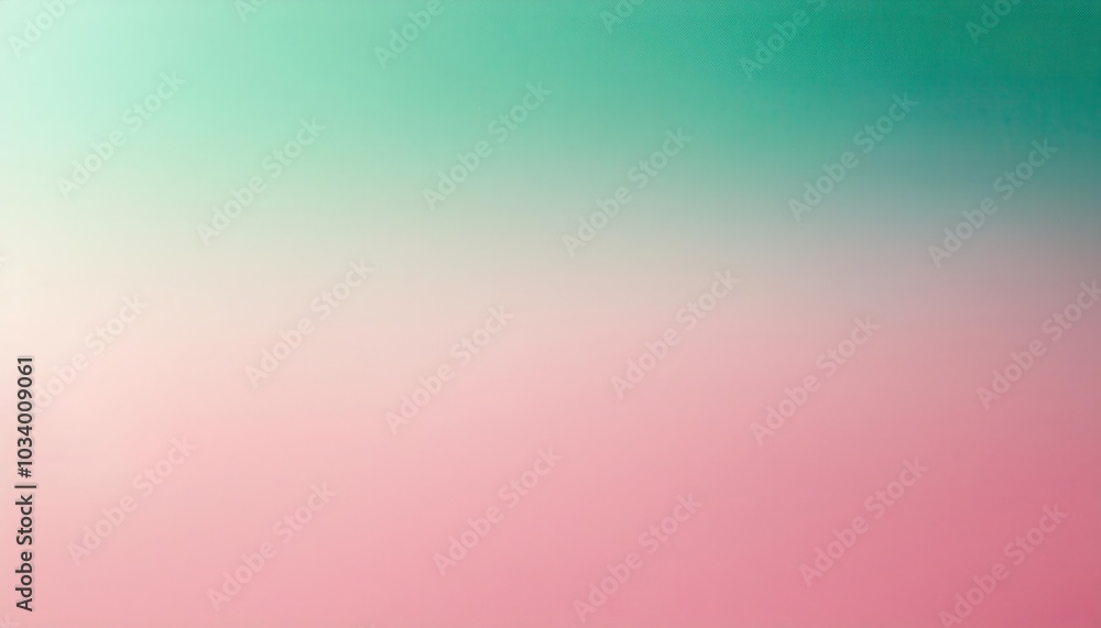 Poster gentle pastel gradient texture background with soft pink to green fade and fine grain pattern. perfe