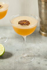 Cold Boozy Winter Rum Daiquiri Cocktail