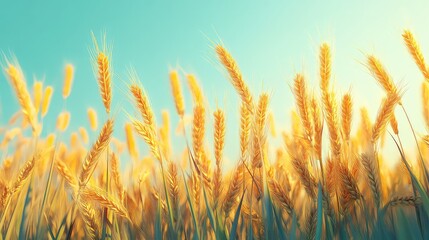 Beautiful Wheat Field, Generative AI