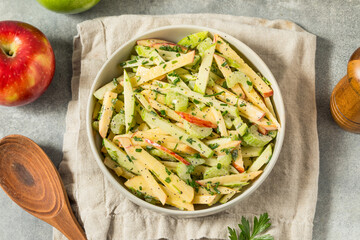 Homemade Healthy Fall Apple Slaw Salad