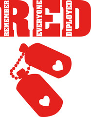 RED Friday Cricut and Silhouette SVG file