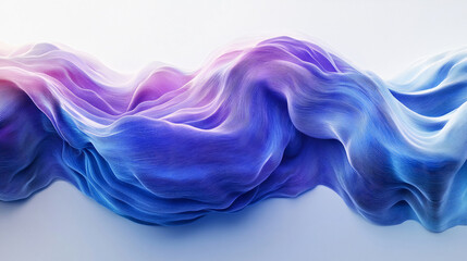 Obraz premium Modern abstract wave illustration, blue and purple flow gradients. Generative AI
