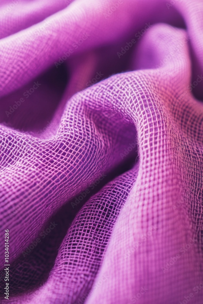 Aufkleber close-up shot of a vibrant purple cloth with intricate patterns and textures