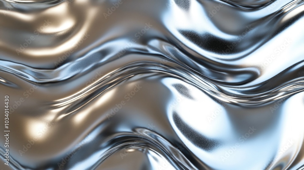 Poster a detailed look at a reflective material with a high-gloss finish