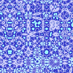 Seamless Blue Mosaic