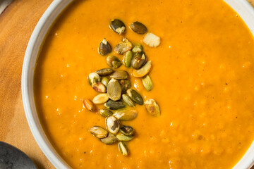 Homemade Autumn Pumpkin Soup