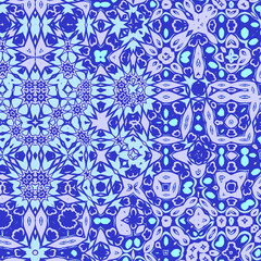 Seamless Blue Mosaic